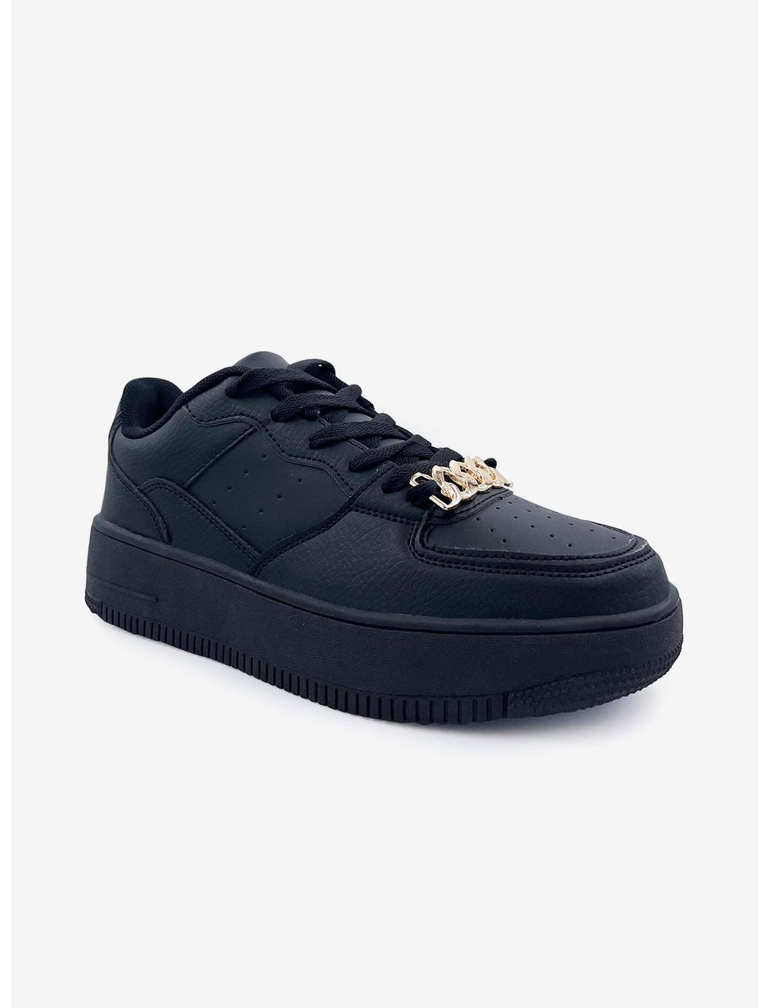 Eden Platform Chain Sneaker Black, BLACK, hi-res