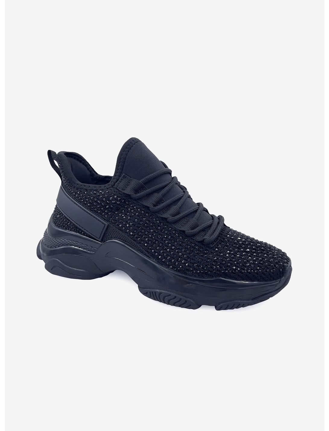 Freya Sparkle Platform Sneaker Black, BLACK, hi-res