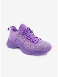 Freya Sparkle Platform Sneaker Purple, PURPLE, hi-res