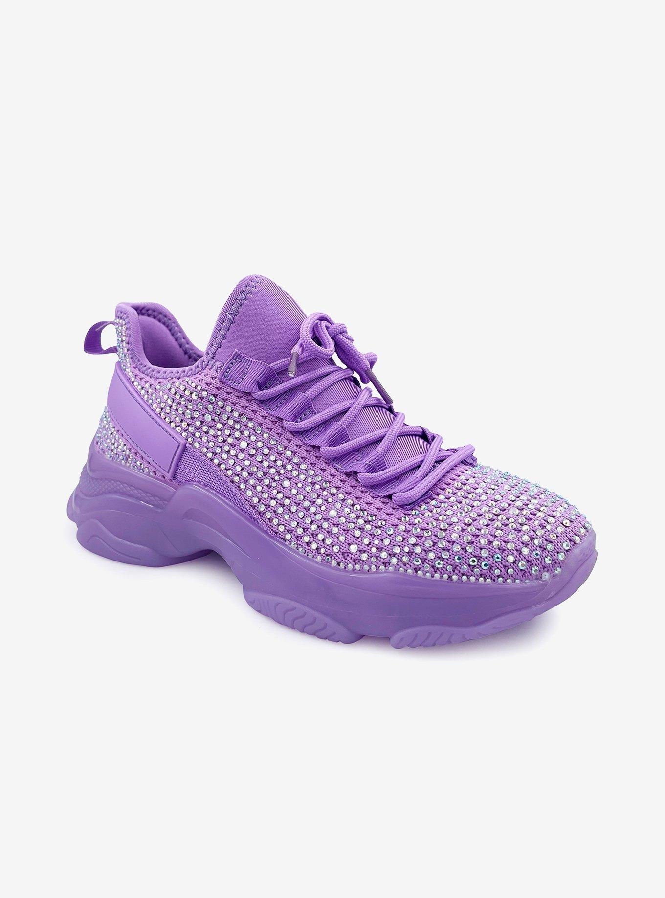 Freya Sparkle Platform Sneaker Purple, PURPLE, hi-res