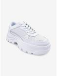 Mavise Platform Sneaker with Perforated Upper White, BRIGHT WHITE, hi-res