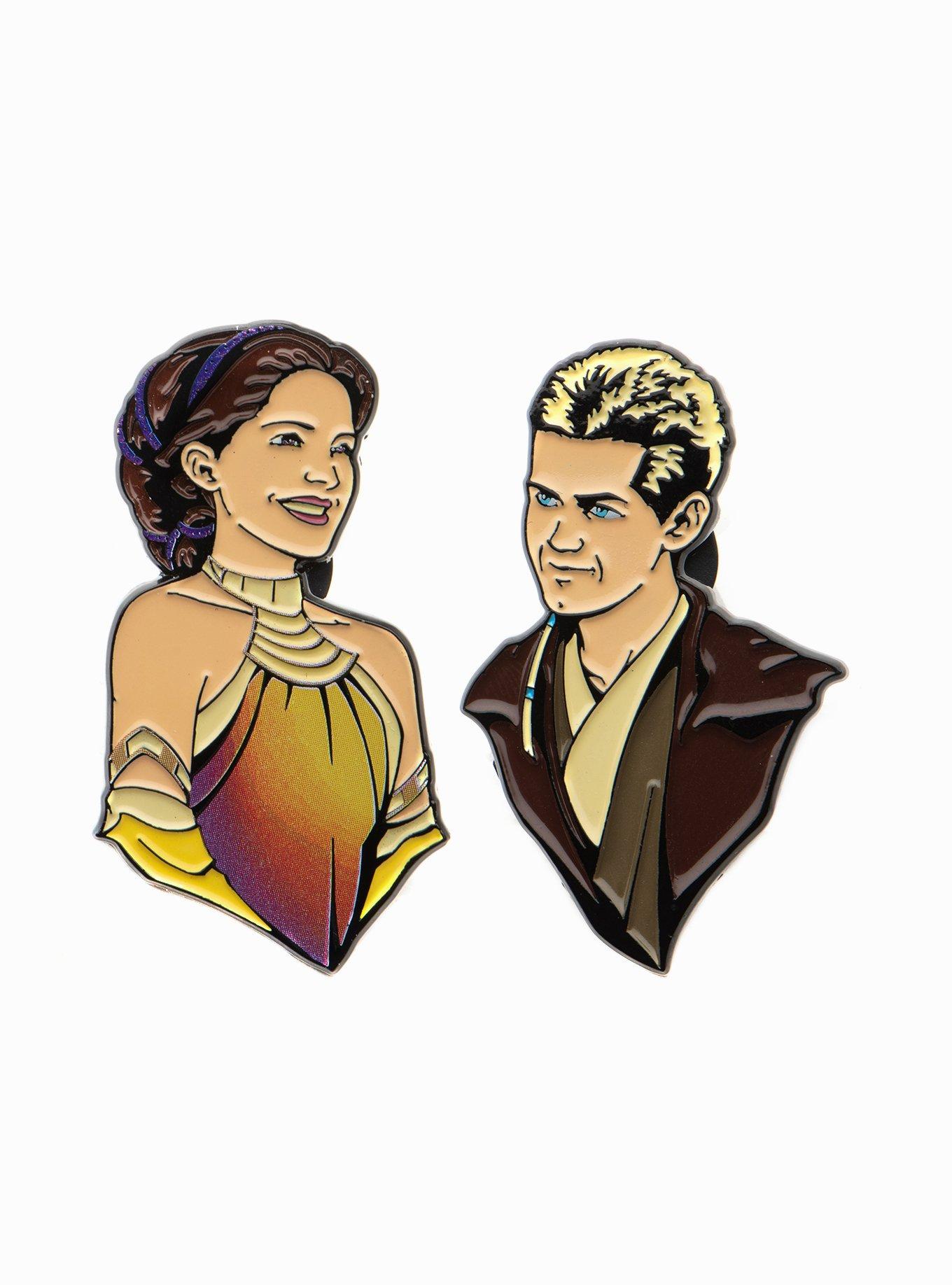 Her Universe Star Wars Padme & Anakin Lake Scene Pin Set Her Universe Exclusive, , hi-res