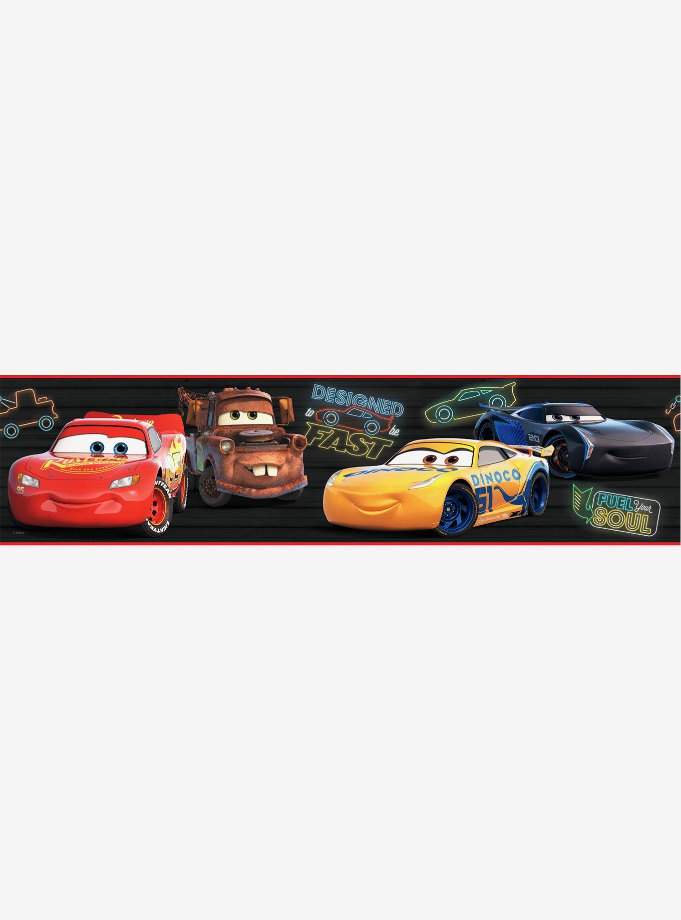 Disney Pixar Cars Piston Cup Racing Peel & Stick Wallpaper Border, , hi-res