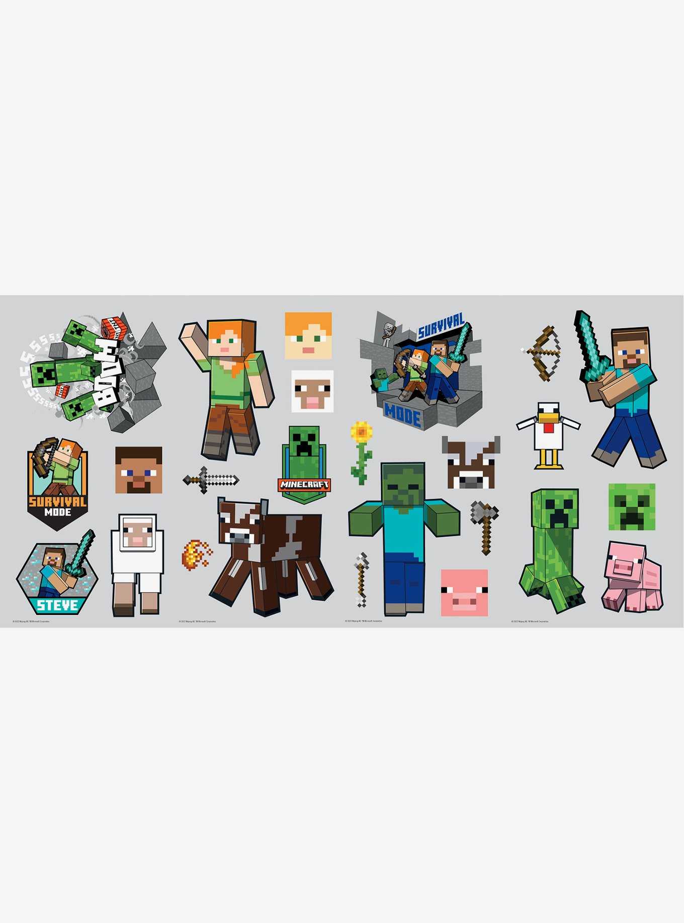 Minecraft Characters Peel & Stick Wall Decals, , hi-res