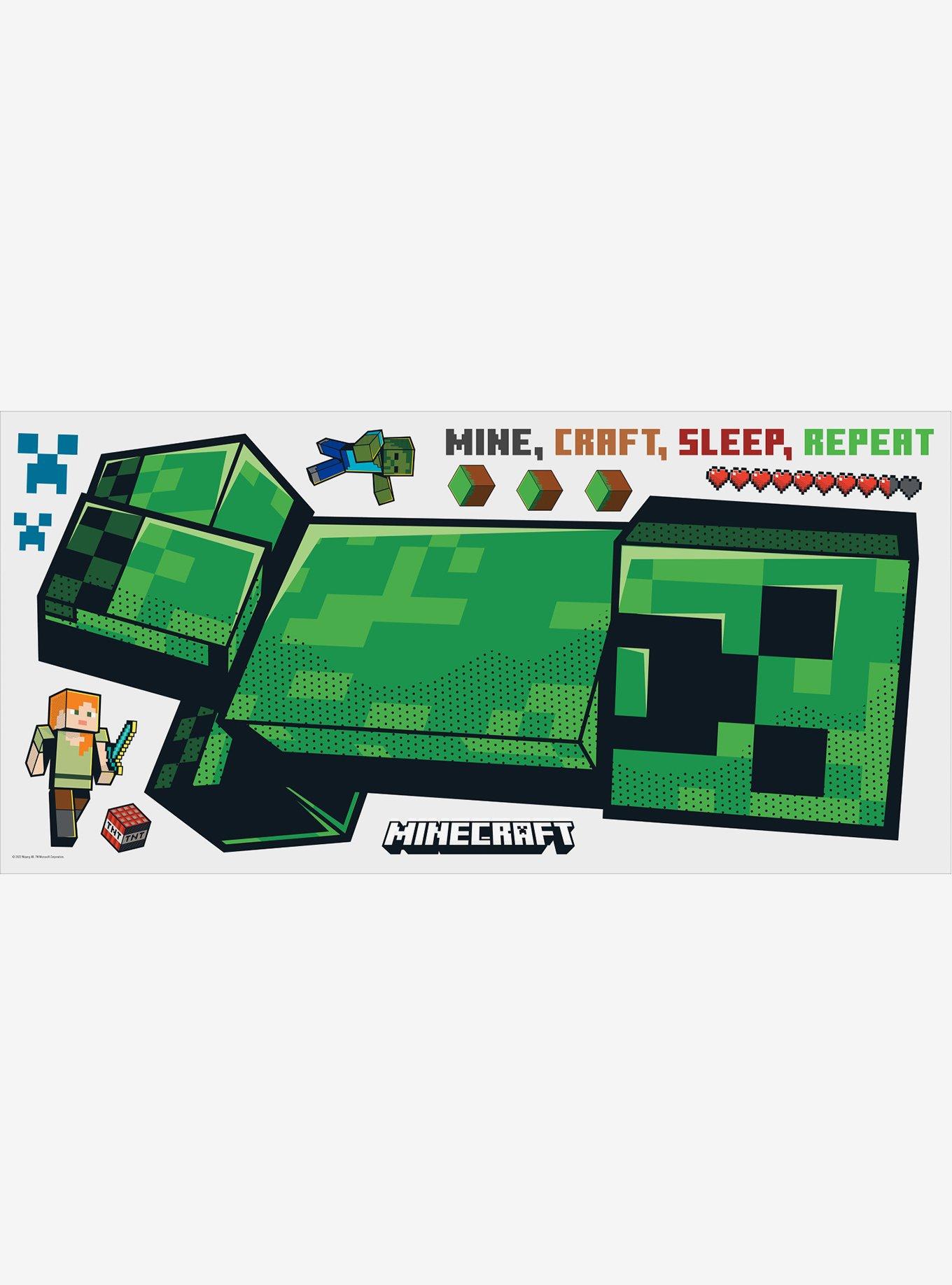 Minecraft Creeper Giant Peel & Stick Wall Decals, , hi-res