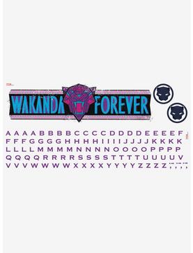 Plus Size Marvel Black Panther: Wakanda Forever Peel & Stick Wall Decals With Alphabet, , hi-res