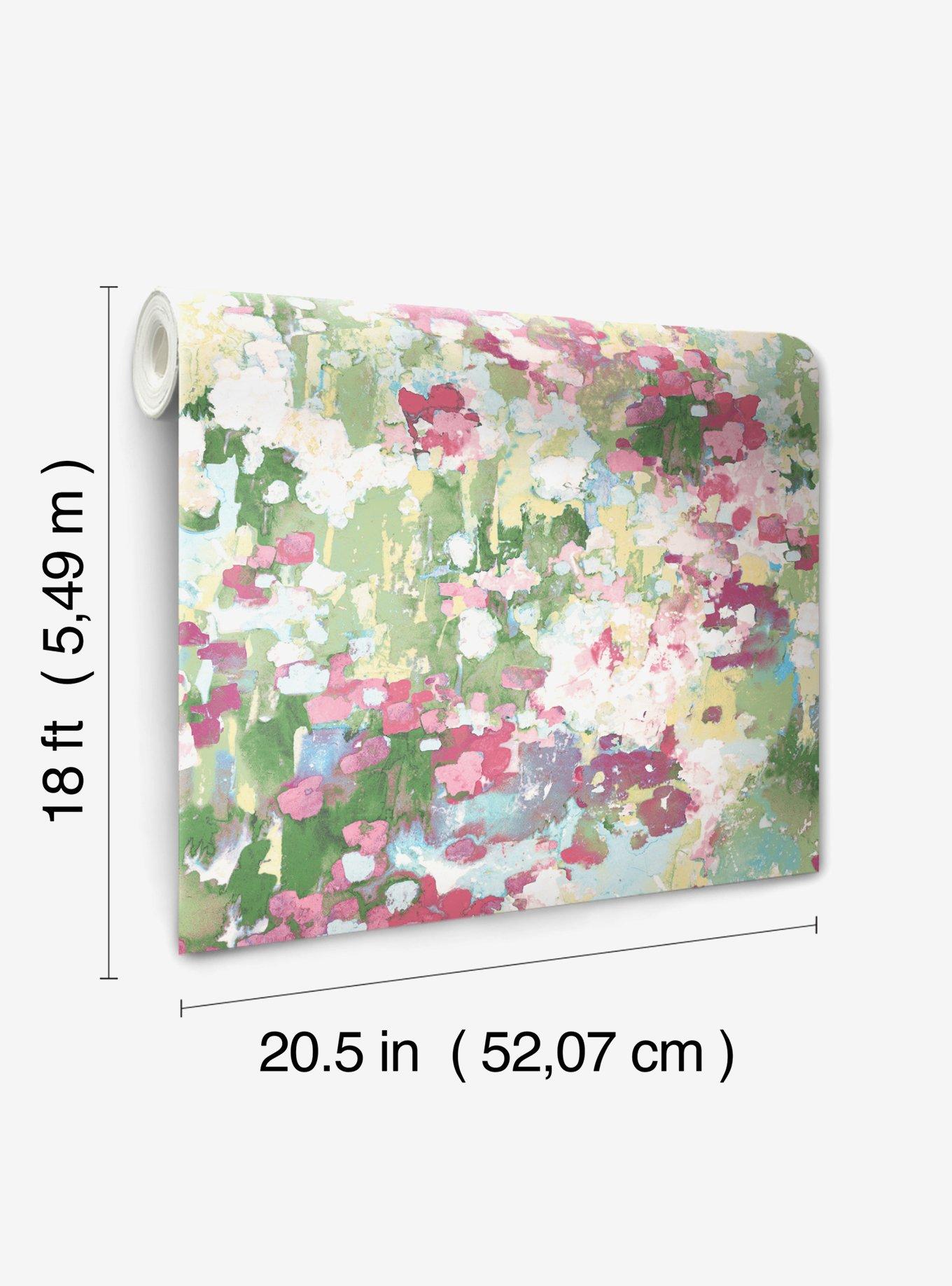 Waverly Abstract Garden Peel & Stick Wallpaper, , hi-res