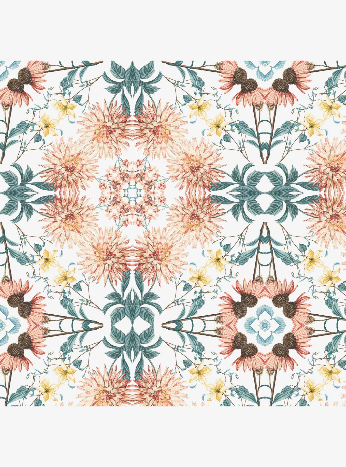Cottage Garden Kaleidoscope Peel & Stick Wallpaper, , hi-res