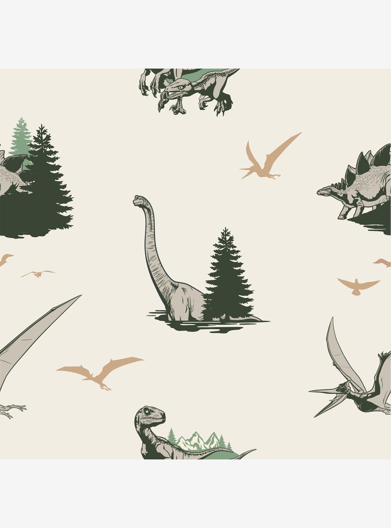 Jurassic World Dominion Vintage Dinosaurs Peel And Stick Wallpaper, , hi-res