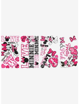 Disney Minnie Mouse Loves Pink Peel & Stick Wall Decals, , hi-res