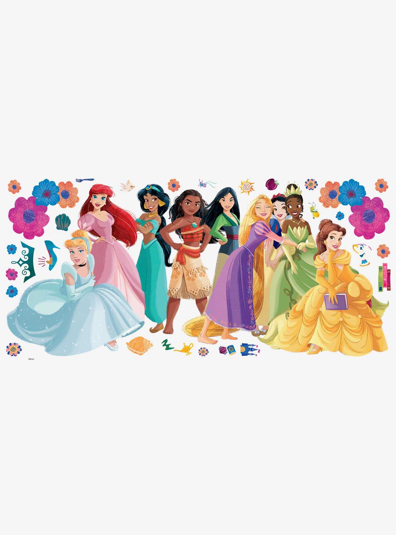 Disney Princess Flowers And Friends Giant Peel & Stick Wall Decals, , hi-res