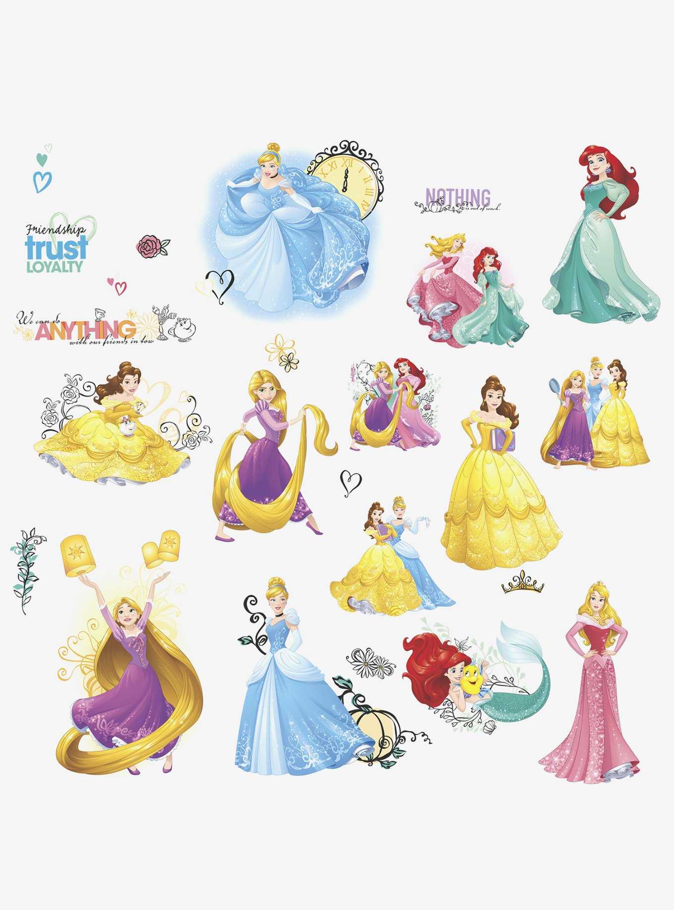 Disney Princess Friendship Adventures Peel And Stick Wall Decals, , hi-res
