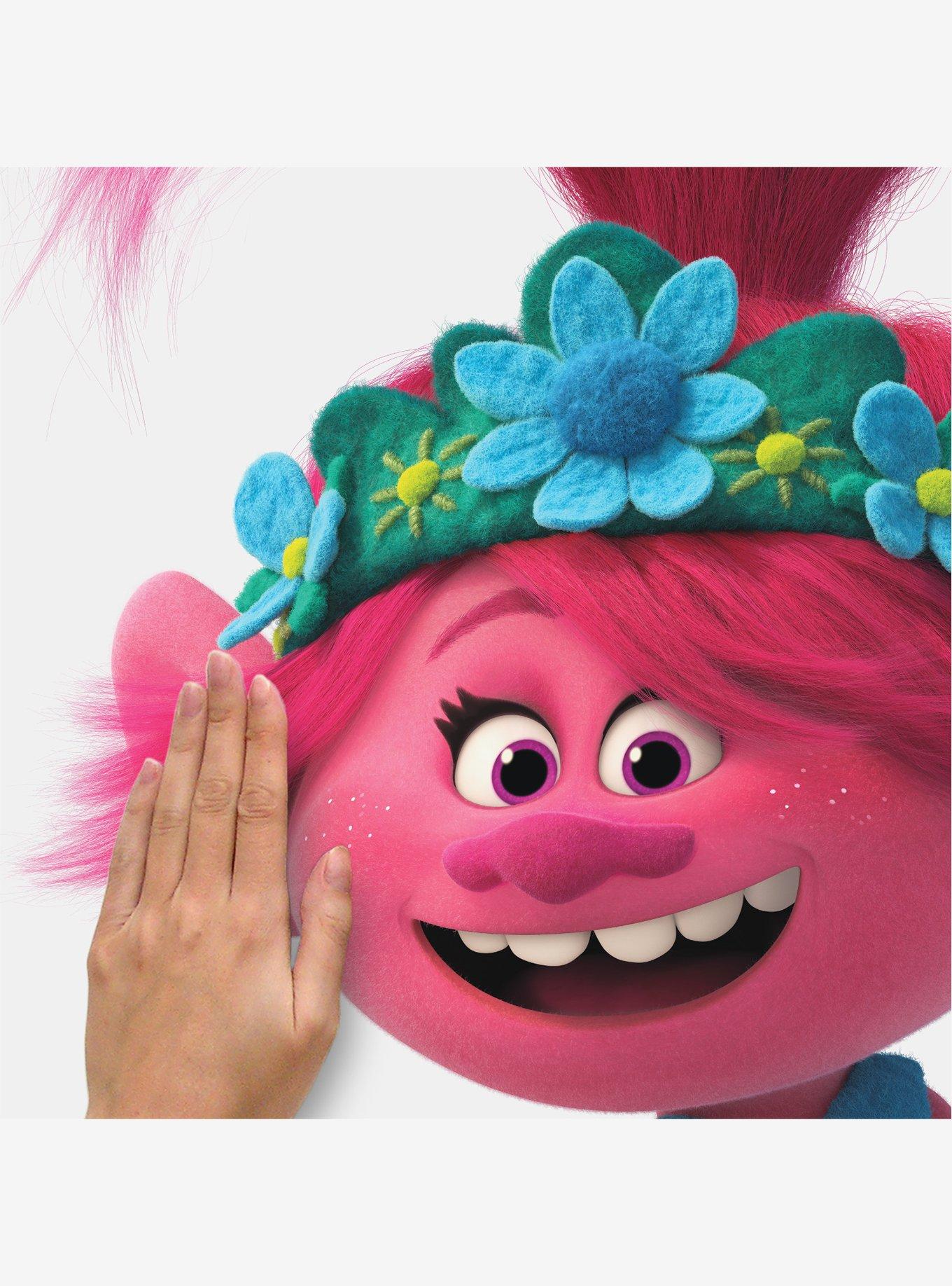 Trolls World Tour Poppy With Glitter Peel And Stick Giant Wall Decals, , hi-res