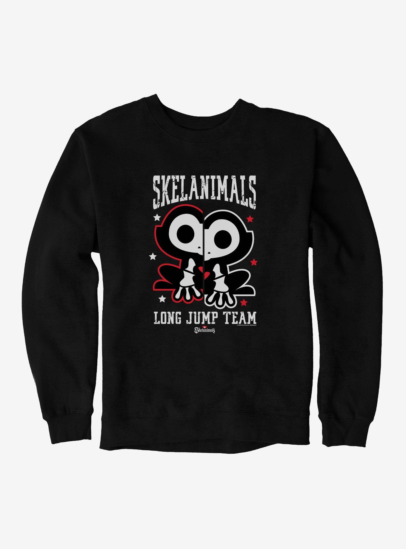 Skelanimals Chip Long Jump Team Sweatshirt, BLACK, hi-res