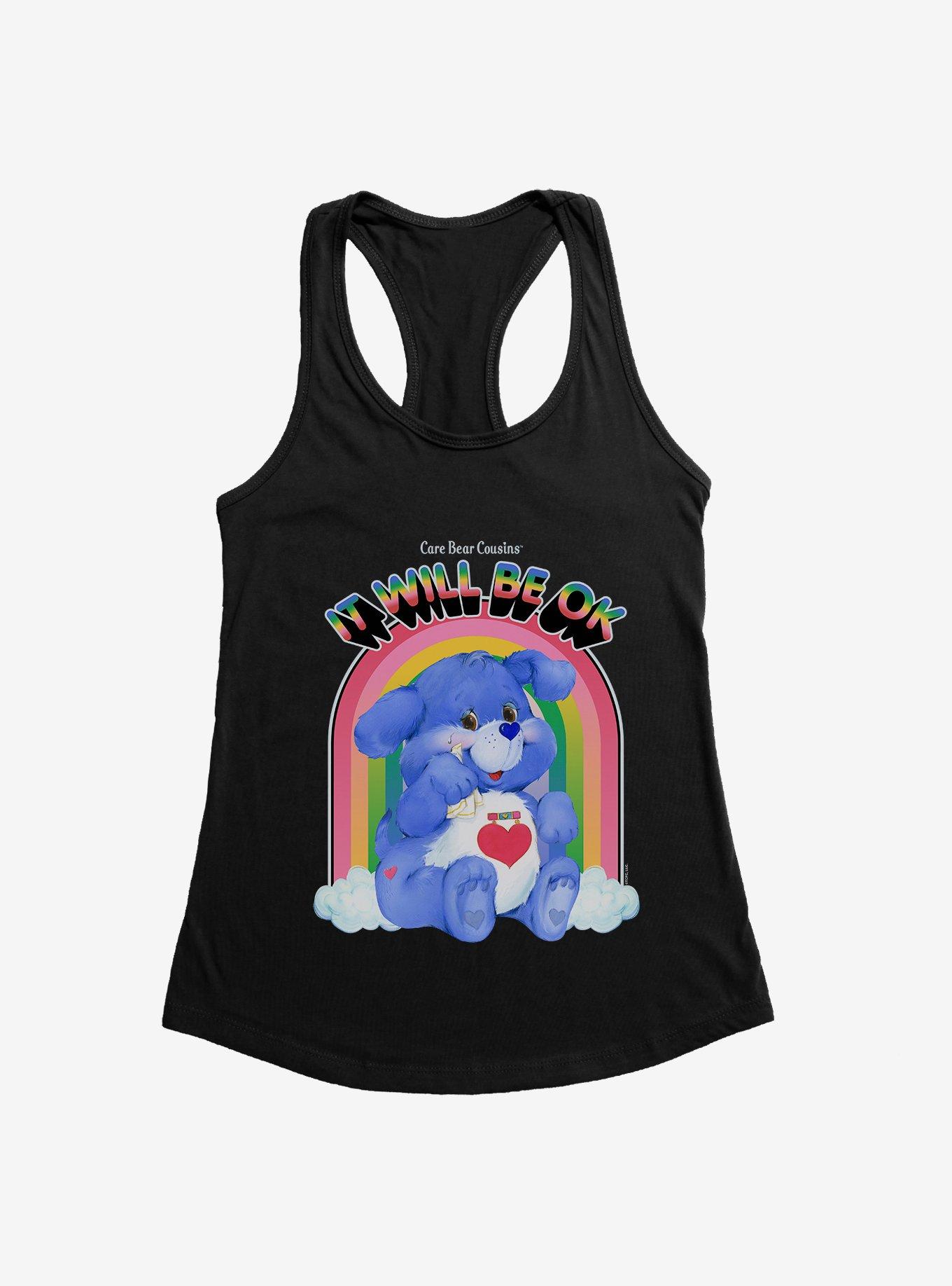 Care Bear Cousins Loyal Heart Dog It Will Be Ok Girls Tank, BLACK, hi-res