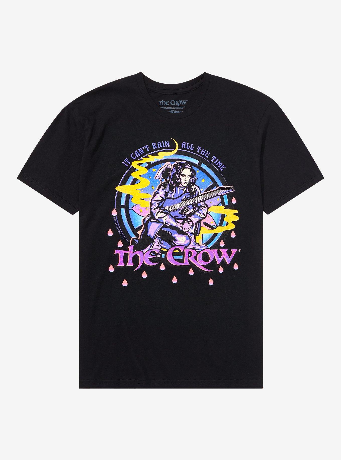 The Crow Eric Guitar T-Shirt By Matthew Lineham, BLACK, hi-res