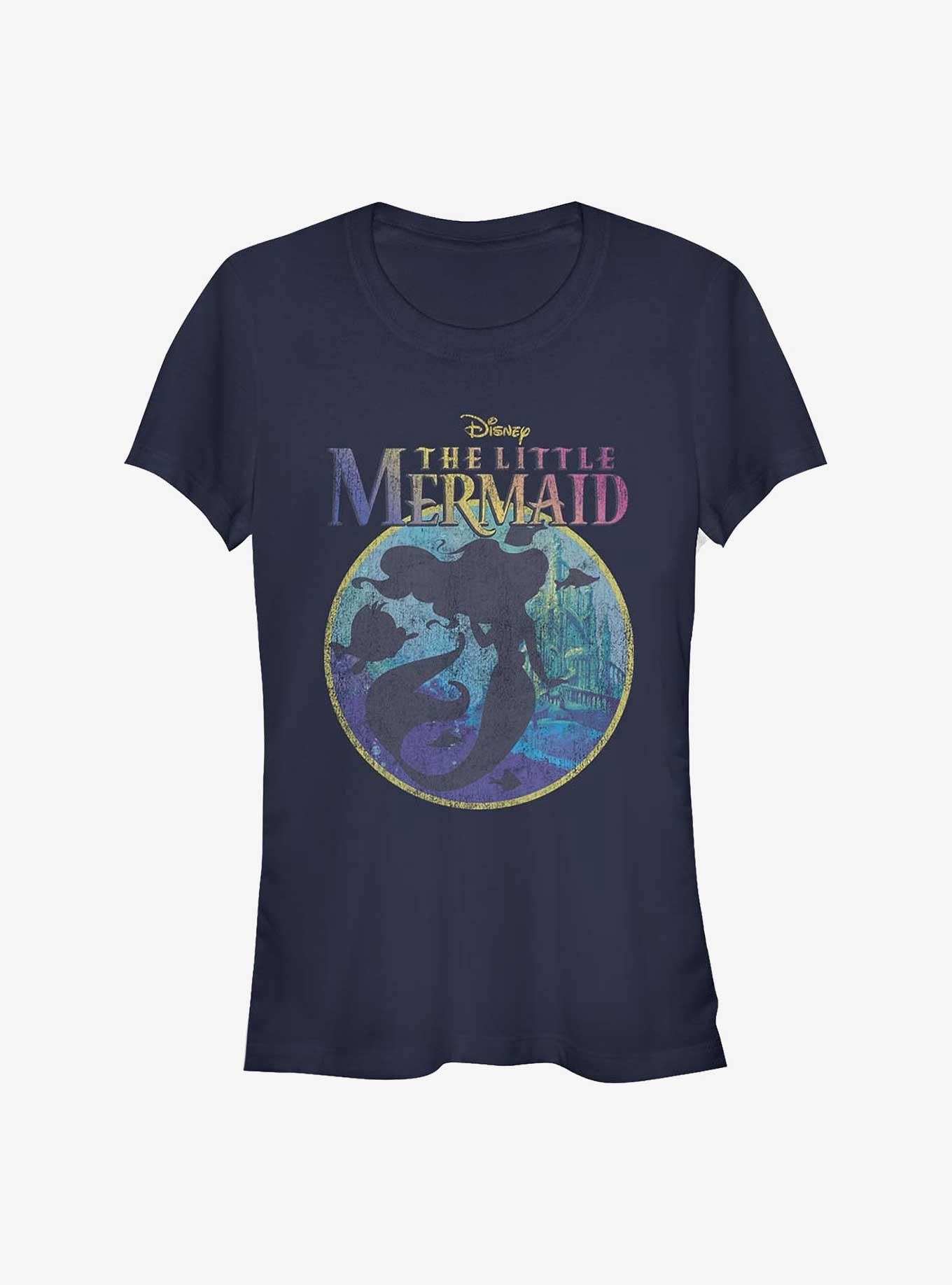 Disney The Little Mermaid Title Silhouette Girls T-Shirt, , hi-res