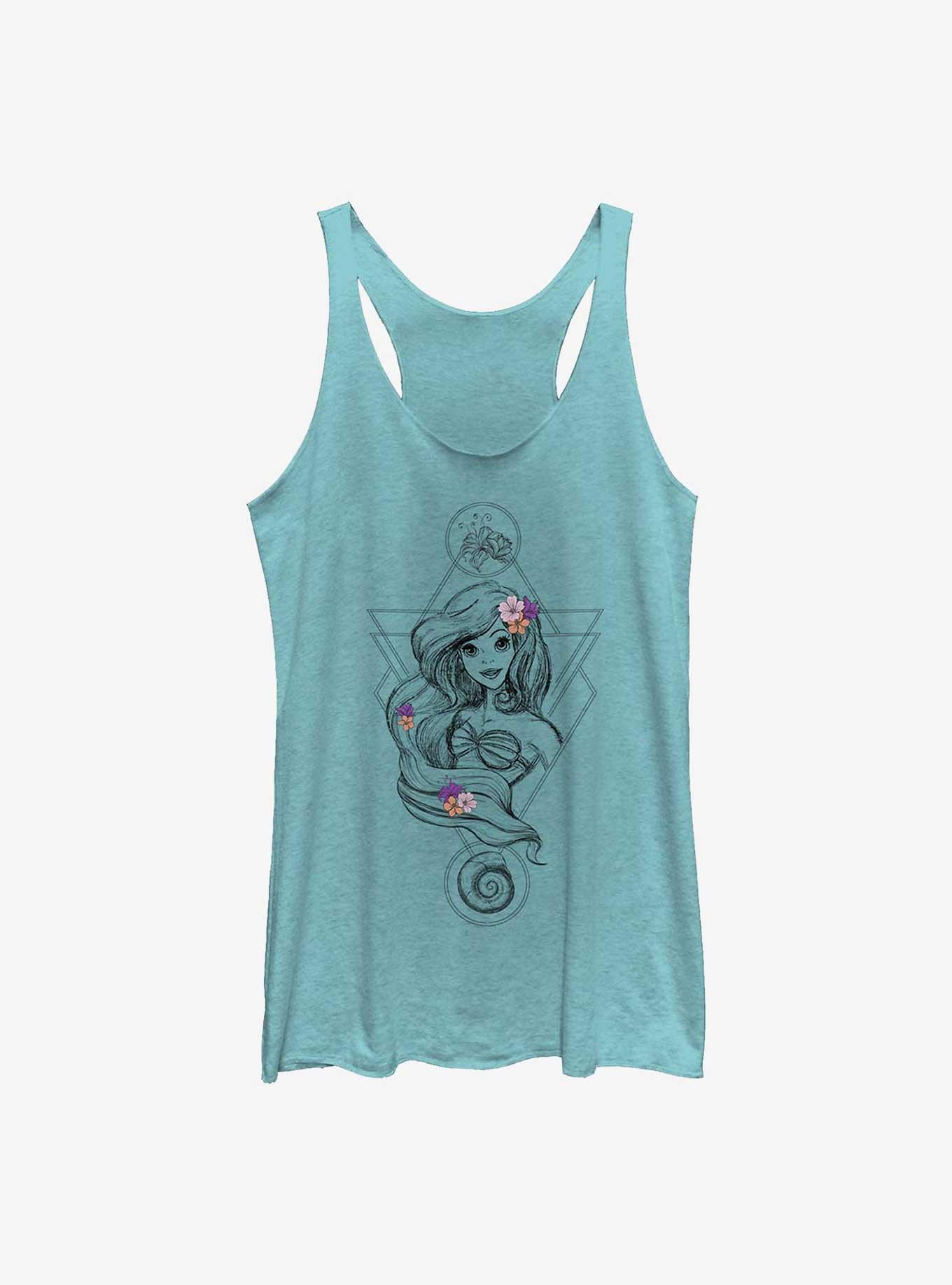 Disney The Little Mermaid Boho Ariel Girls Tank, TAHI BLUE, hi-res