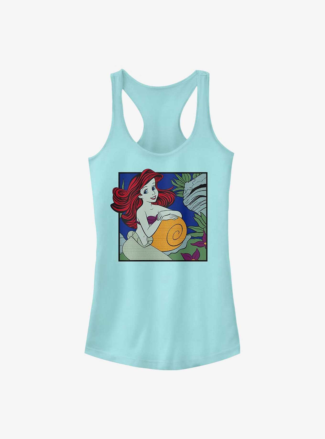 Disney The Little Mermaid Comic Box Ariel Girls Tank, CANCUN, hi-res