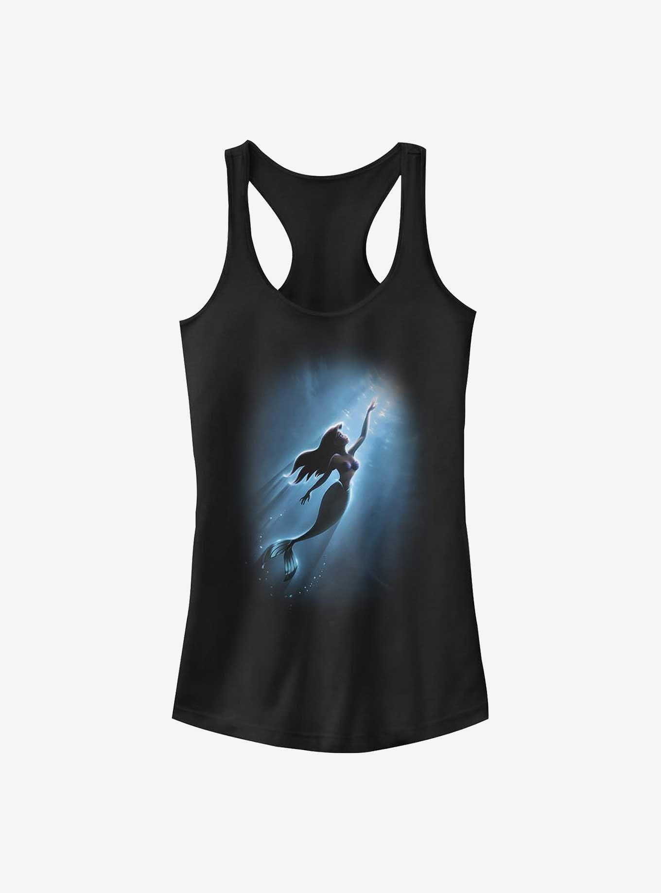 Disney The Little Mermaid Depths of the Sea Girls Tank, BLACK, hi-res