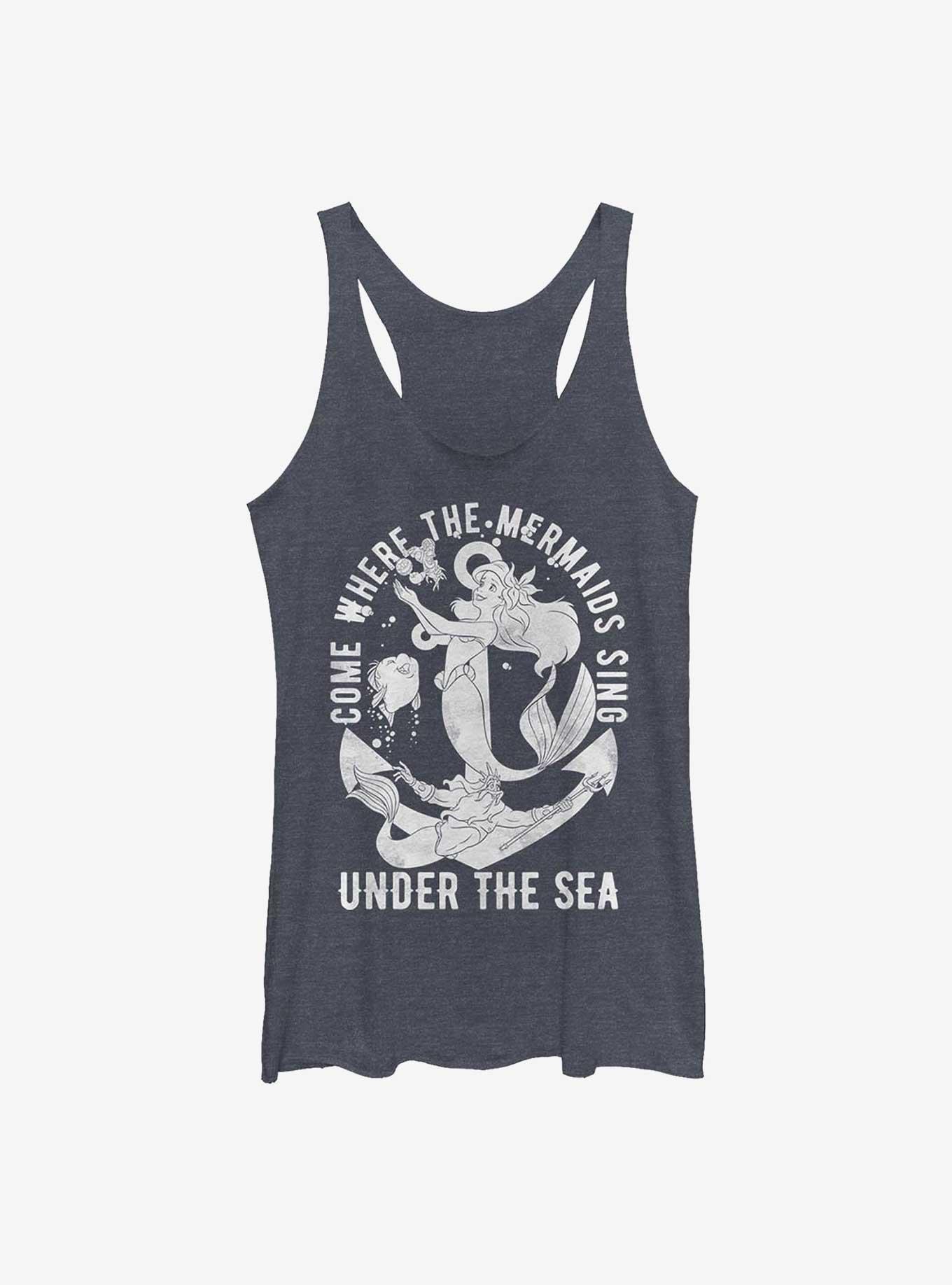 Disney The Little Mermaid Under The Sea Where The Mermaids Sing Girls Tank Top, , hi-res
