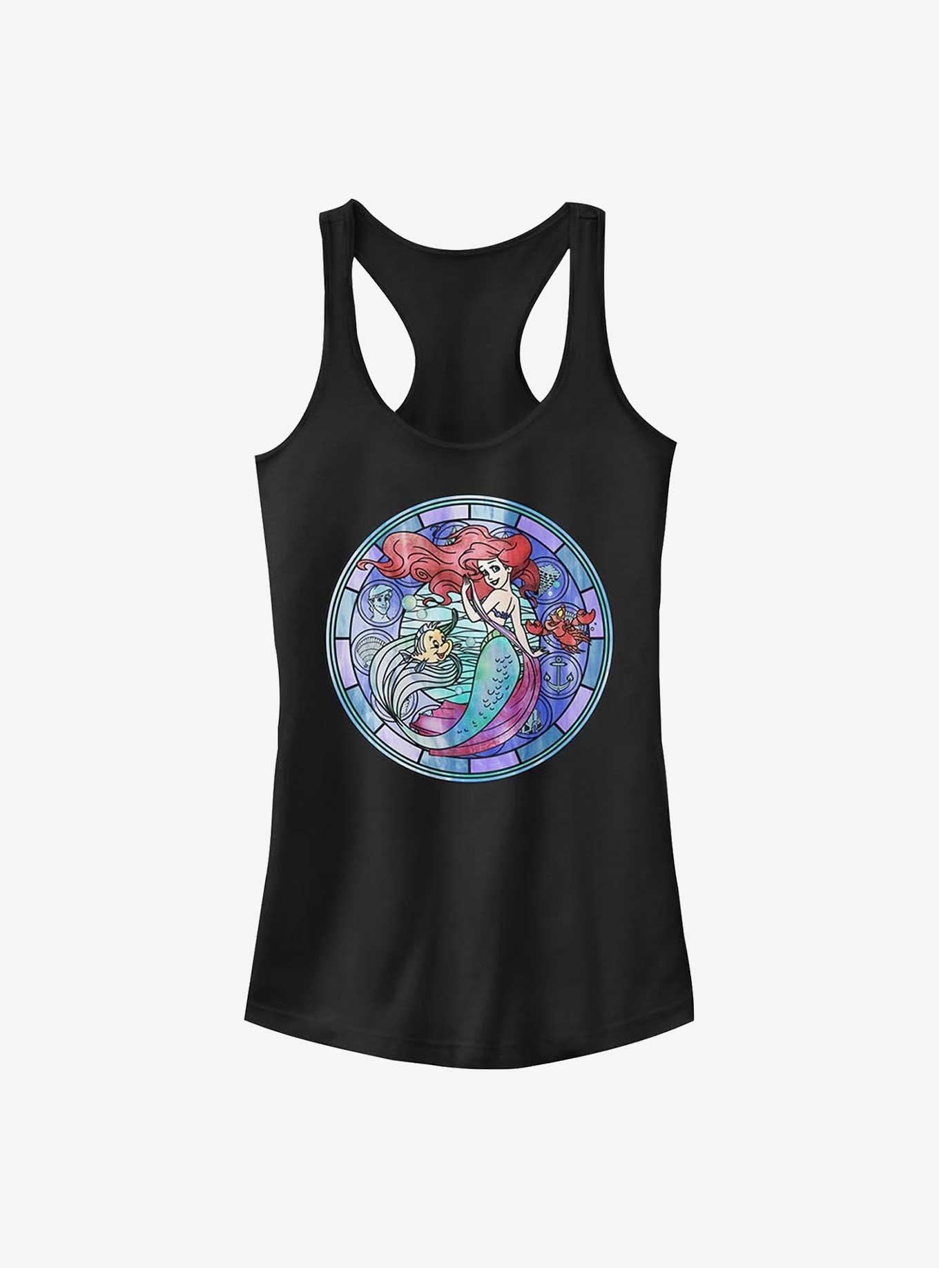 Disney The Little Mermaid Ariel Stained Glass Girls Tank, , hi-res