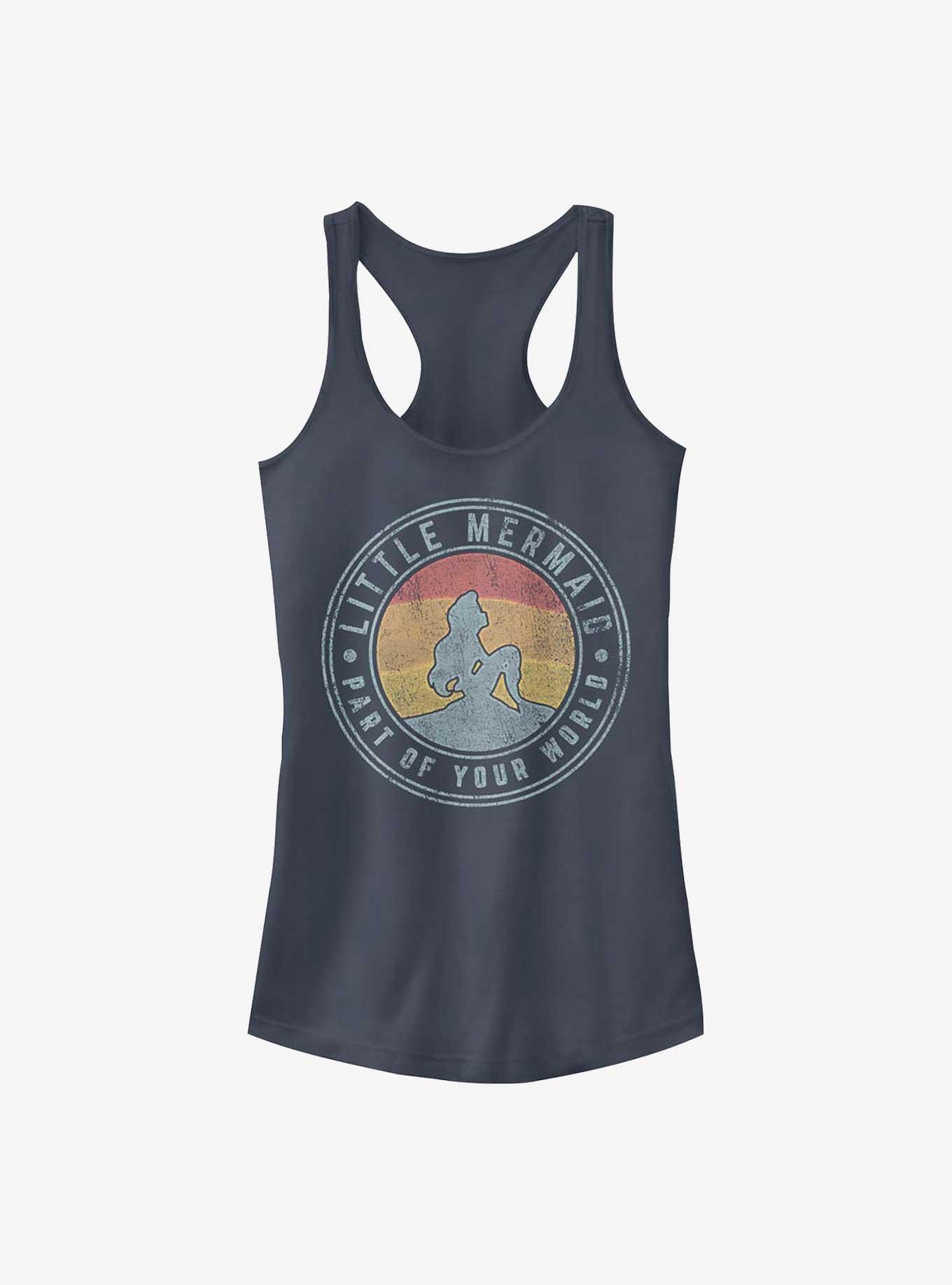 Disney The Little Mermaid Sunset Badge Girls Tank, INDIGO, hi-res