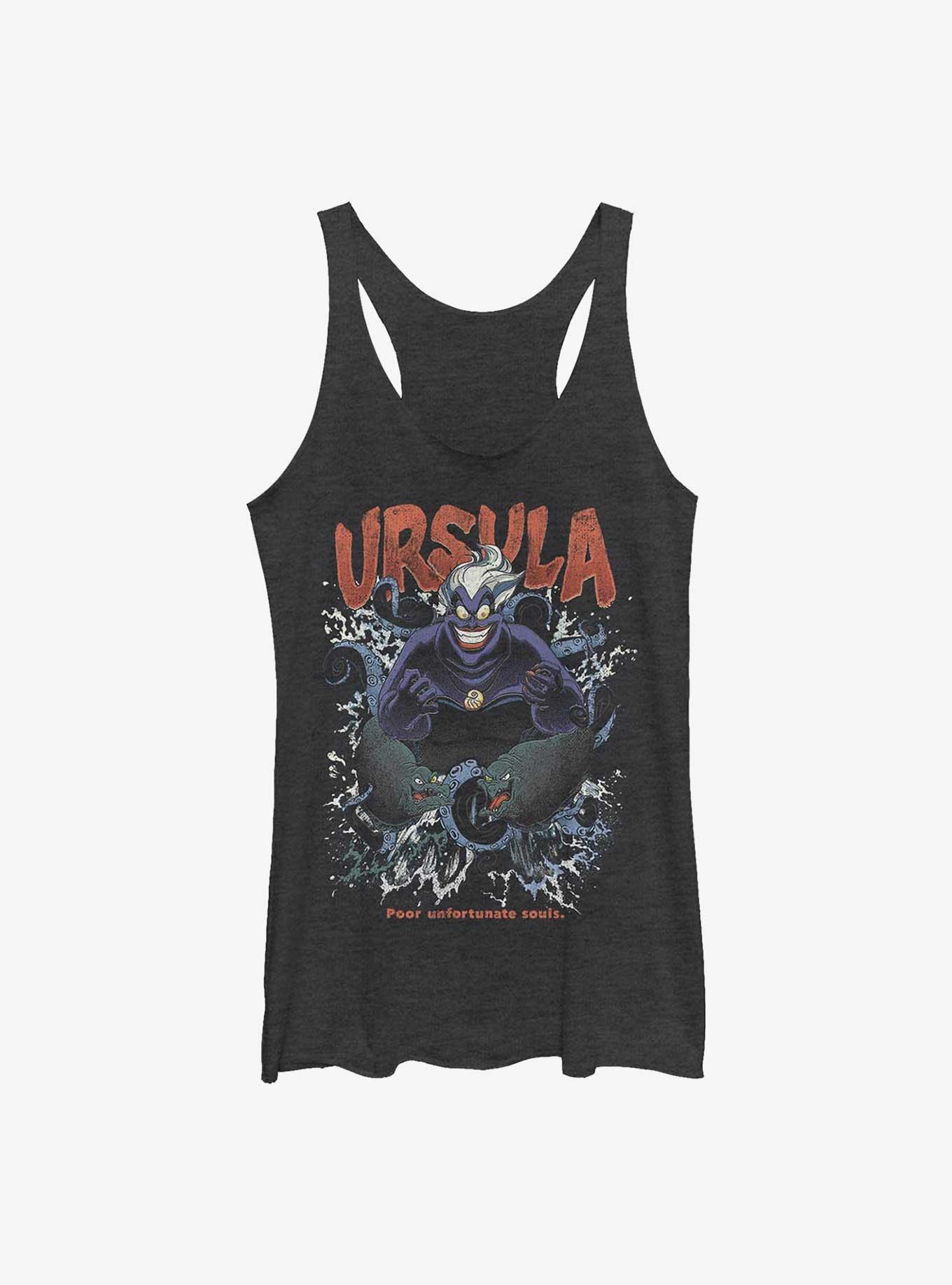 Disney The Little Mermaid Ursula Taking Over Girls Tank, BLK HTR, hi-res