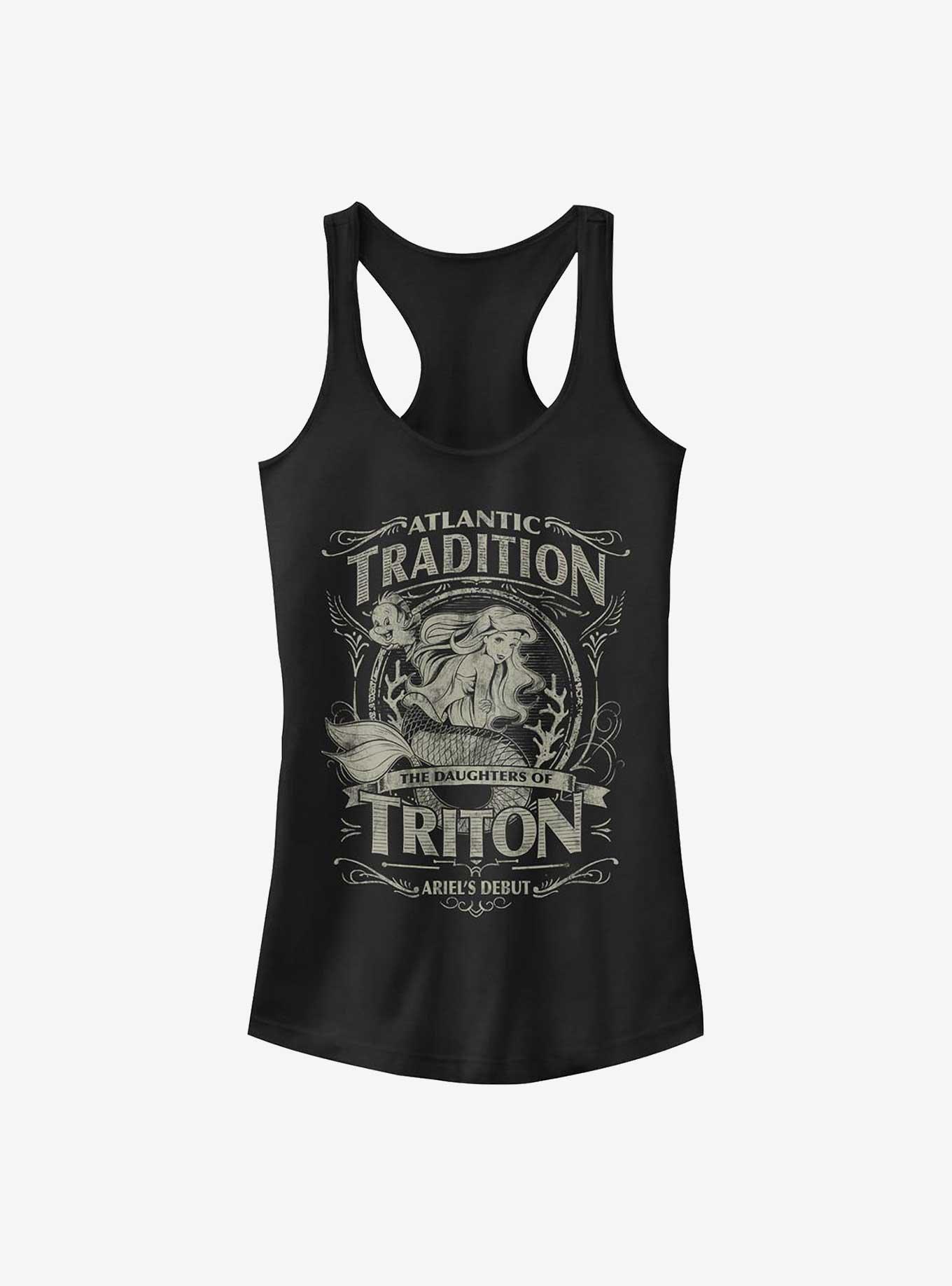 Disney The Little Mermaid Atlantic Tradition The Daughters of Triton Girls Tank, BLACK, hi-res