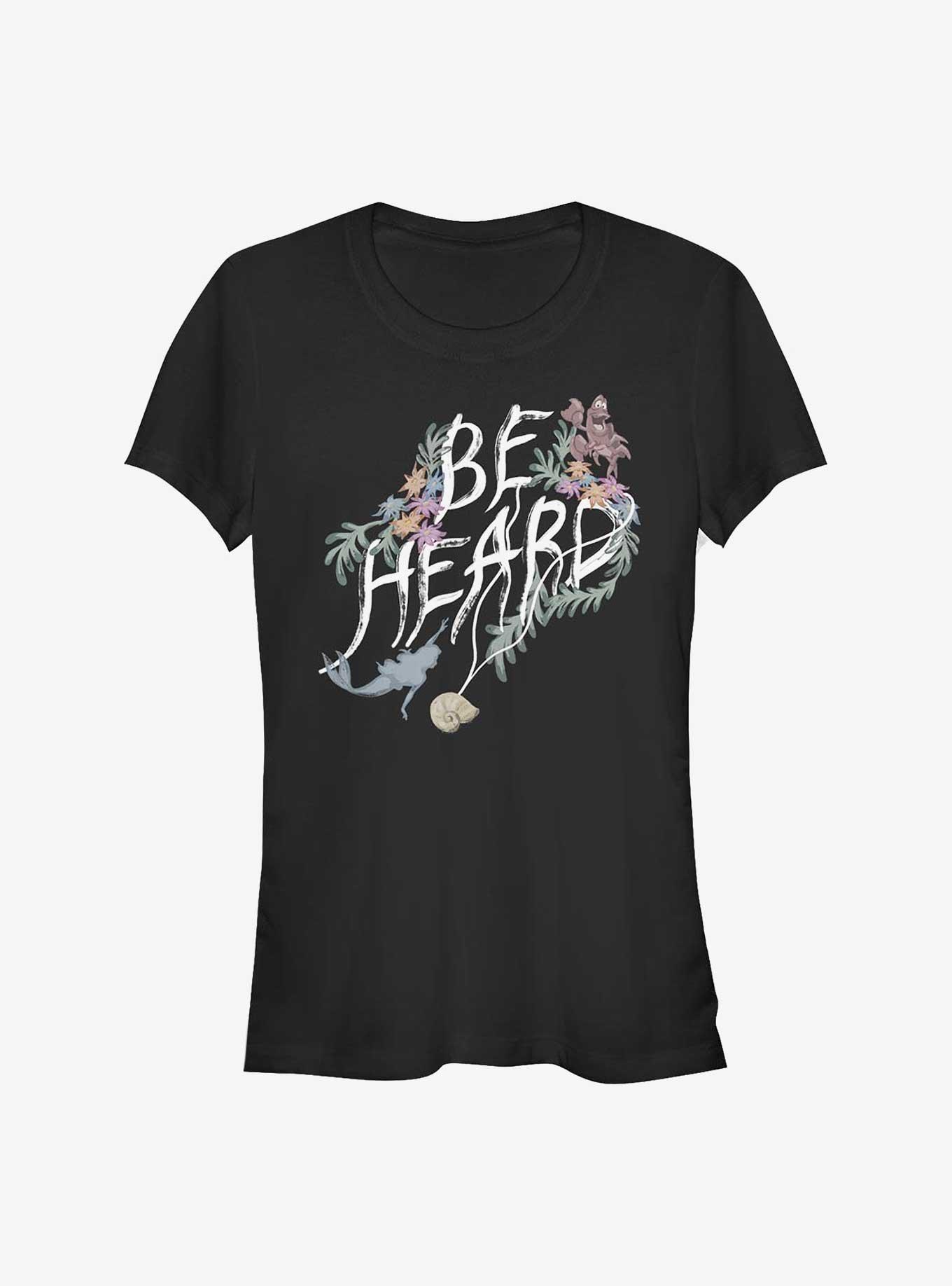 Disney The Little Mermaid Be Heard Girls T-Shirt, BLACK, hi-res