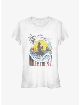 Disney The Little Mermaid Sunset Poster Girls T-Shirt, , hi-res