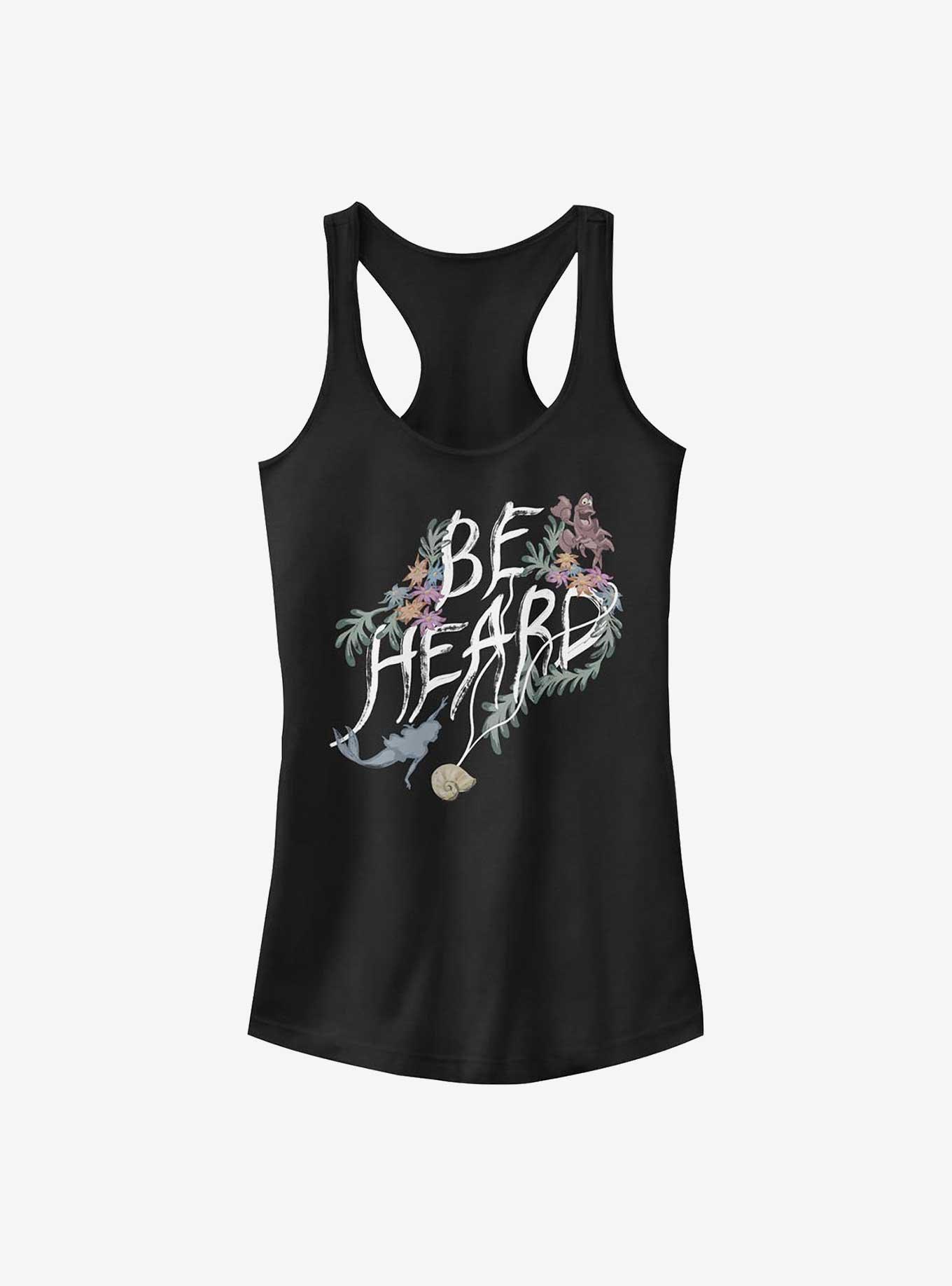 Disney The Little Mermaid Be Heard Girls Tank, BLACK, hi-res