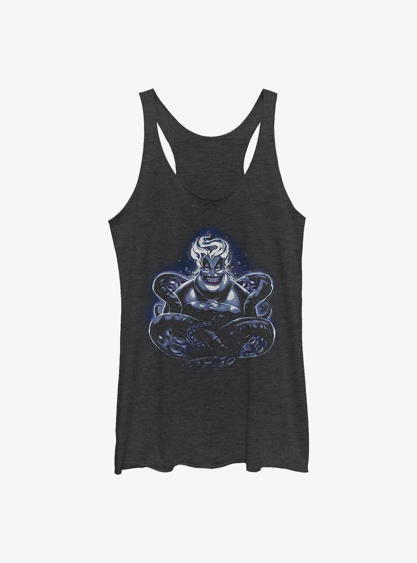 Disney The Little Mermaid Ursula Deep Sea Menace Girls Tank, BLK HTR, hi-res