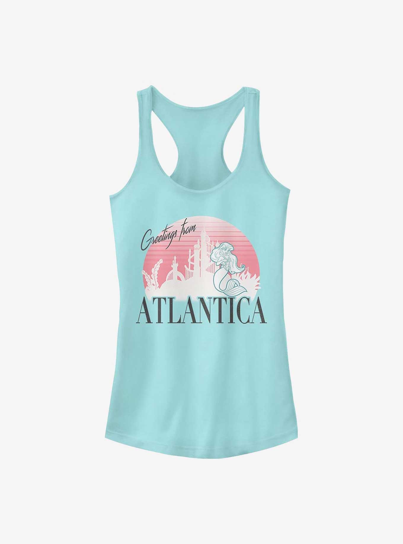 Disney The Little Mermaid Atlantica Greetings Girls Tank Top, CANCUN, hi-res