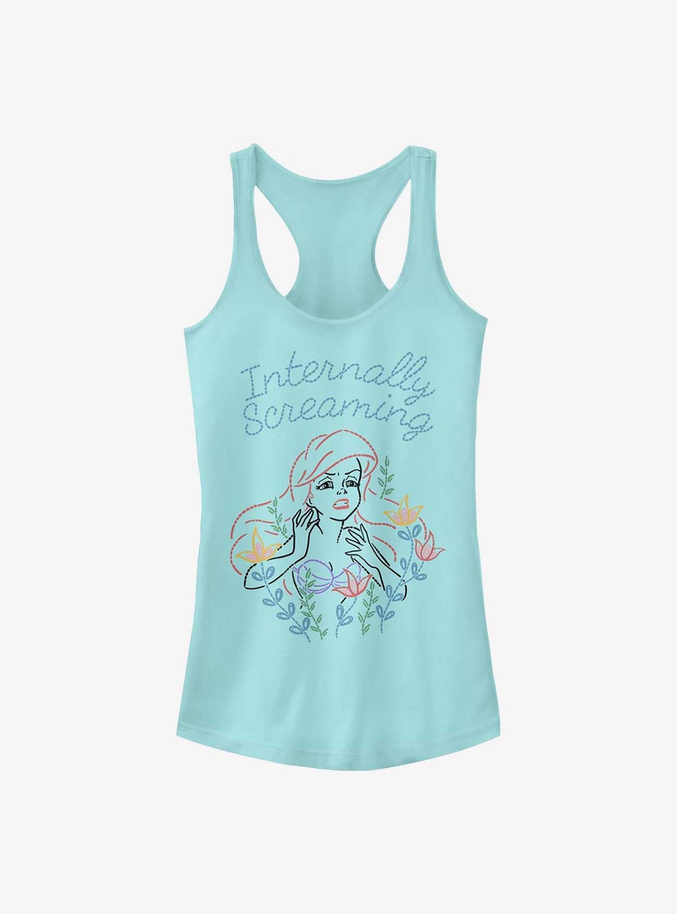 Disney The Little Mermaid Internally Screaming Girls Tank, CANCUN, hi-res