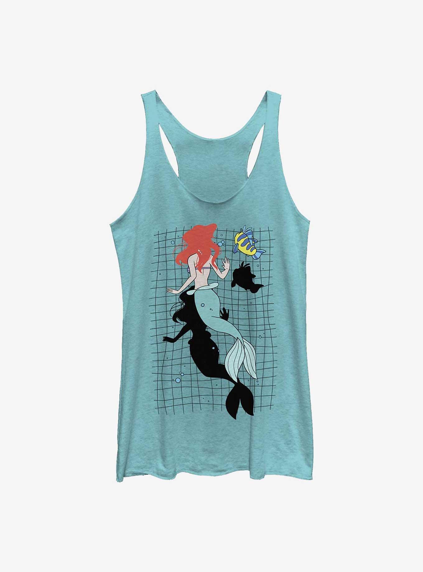 Disney The Little Mermaid Swim With Friends Girls Tank, TAHI BLUE, hi-res