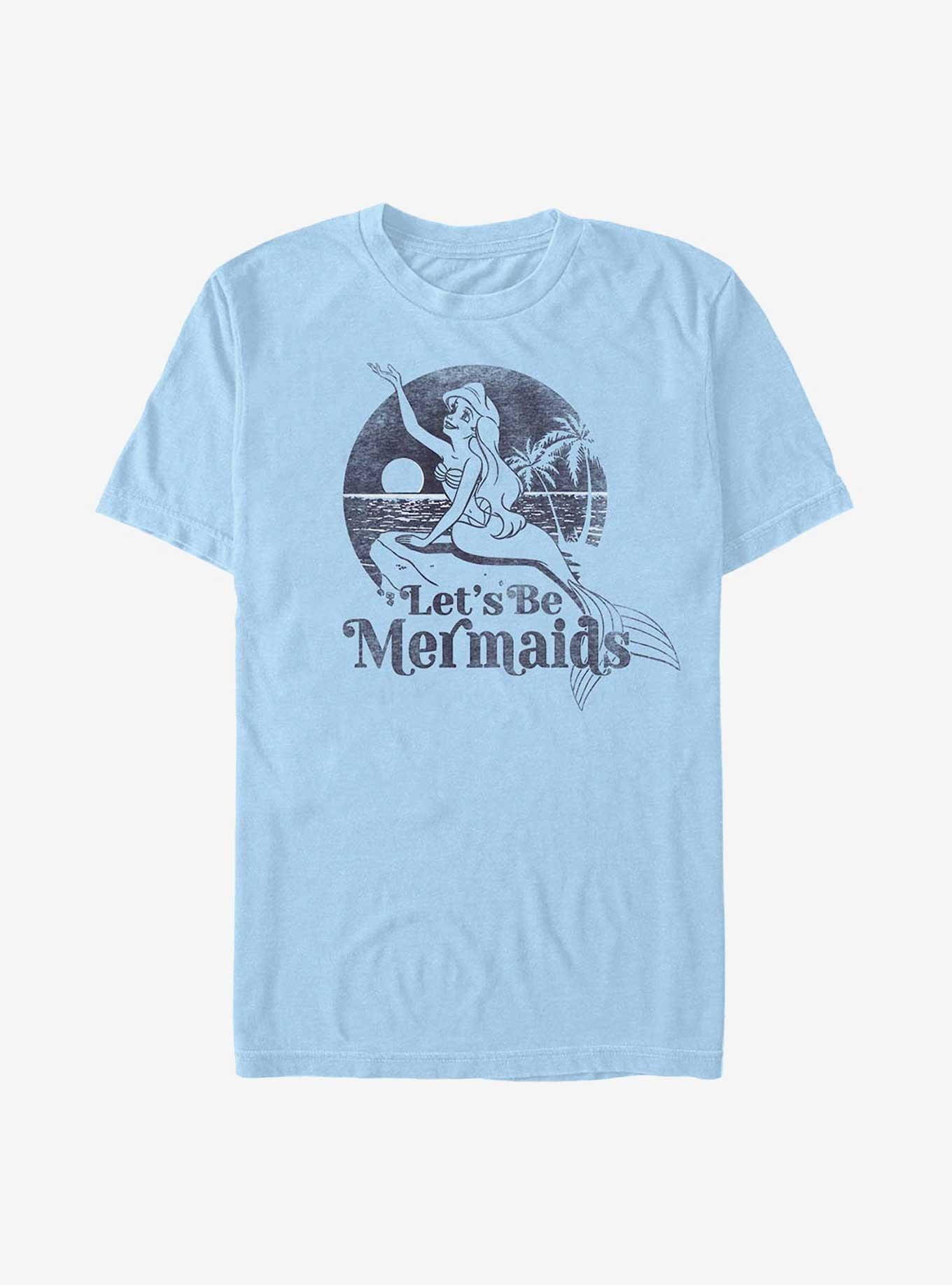 Disney The Little Mermaid Let's Be Mermaids T-Shirt, LT BLUE, hi-res