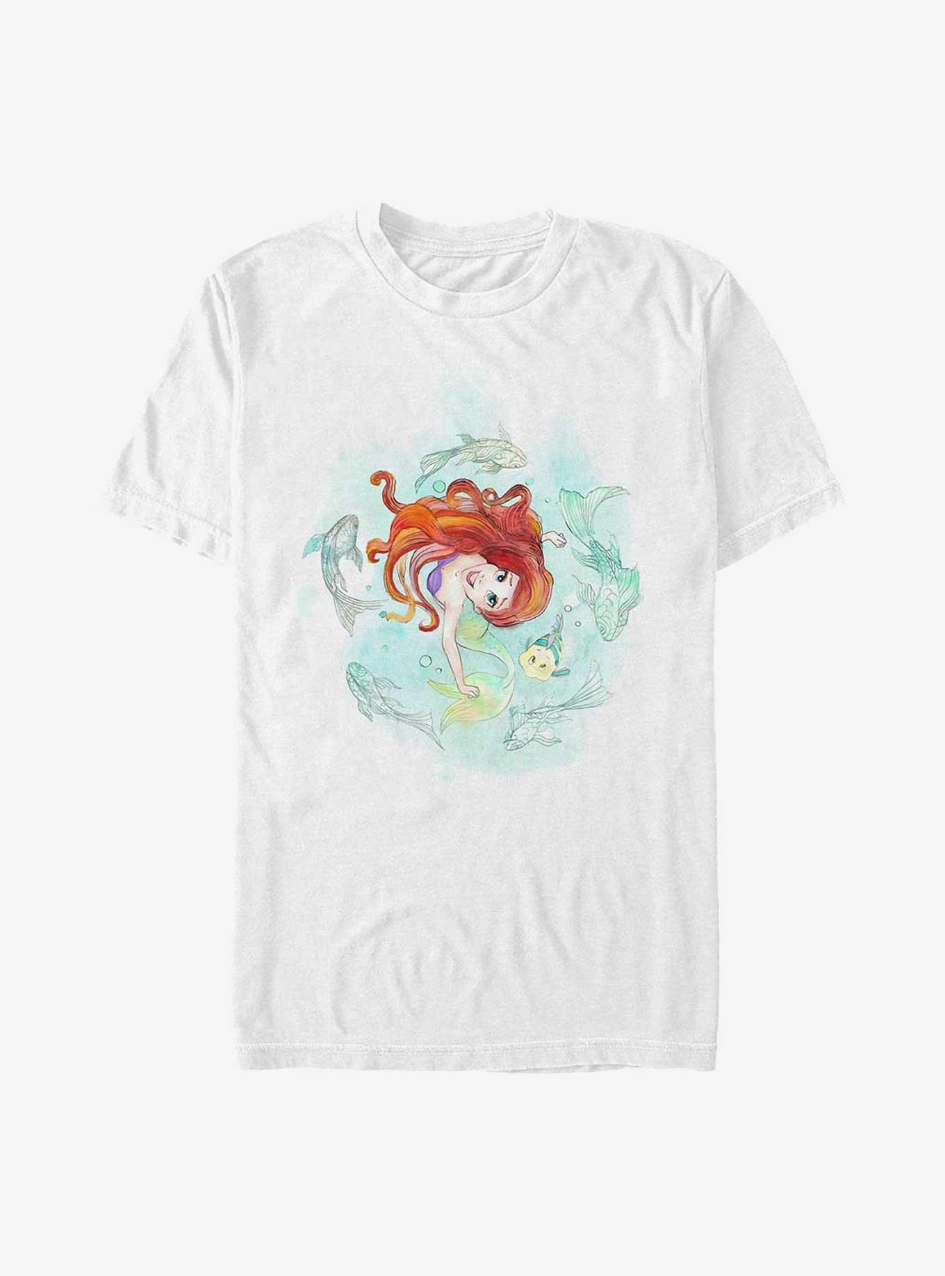 Disney The Little Mermaid Floating Bliss T-Shirt, WHITE, hi-res