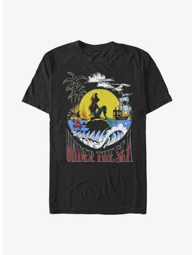 Disney The Little Mermaid Under The Sea Sunset Poster T-Shirt, , hi-res