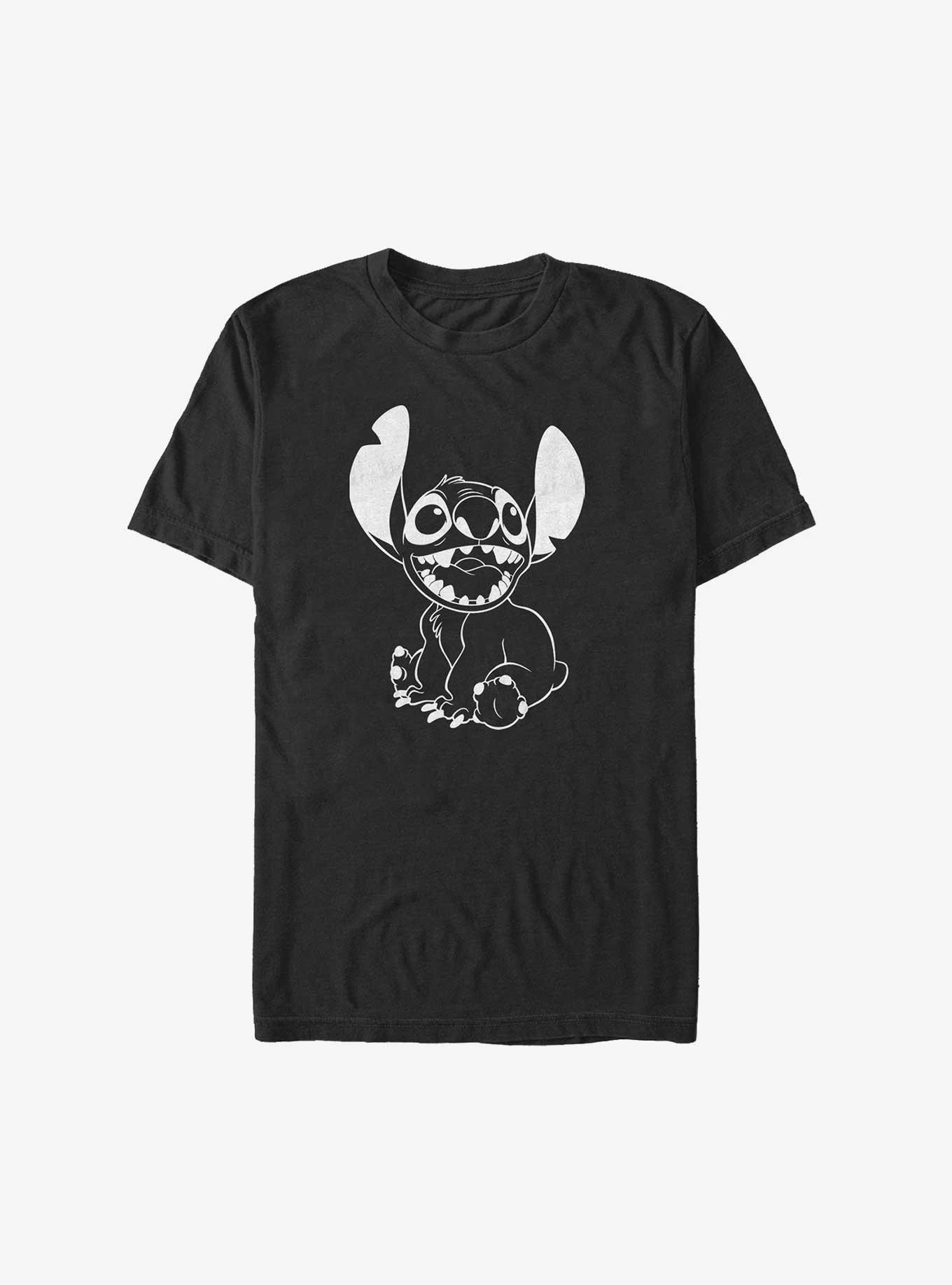 Disney Lilo & Stitch Monochromatic Big & Tall T-Shirt, BLACK, hi-res