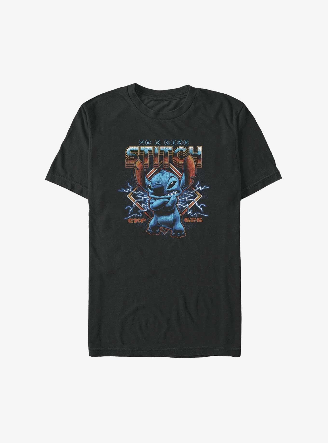 Disney Lilo & Stitch Heavy Metal Big & Tall T-Shirt, BLACK, hi-res