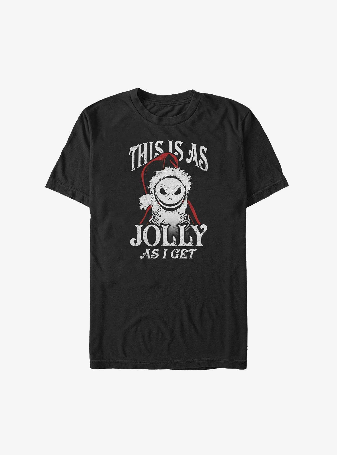 The Nightmare Before Christmas Jolly Santa Jack Big & Tall T-Shirt, BLACK, hi-res