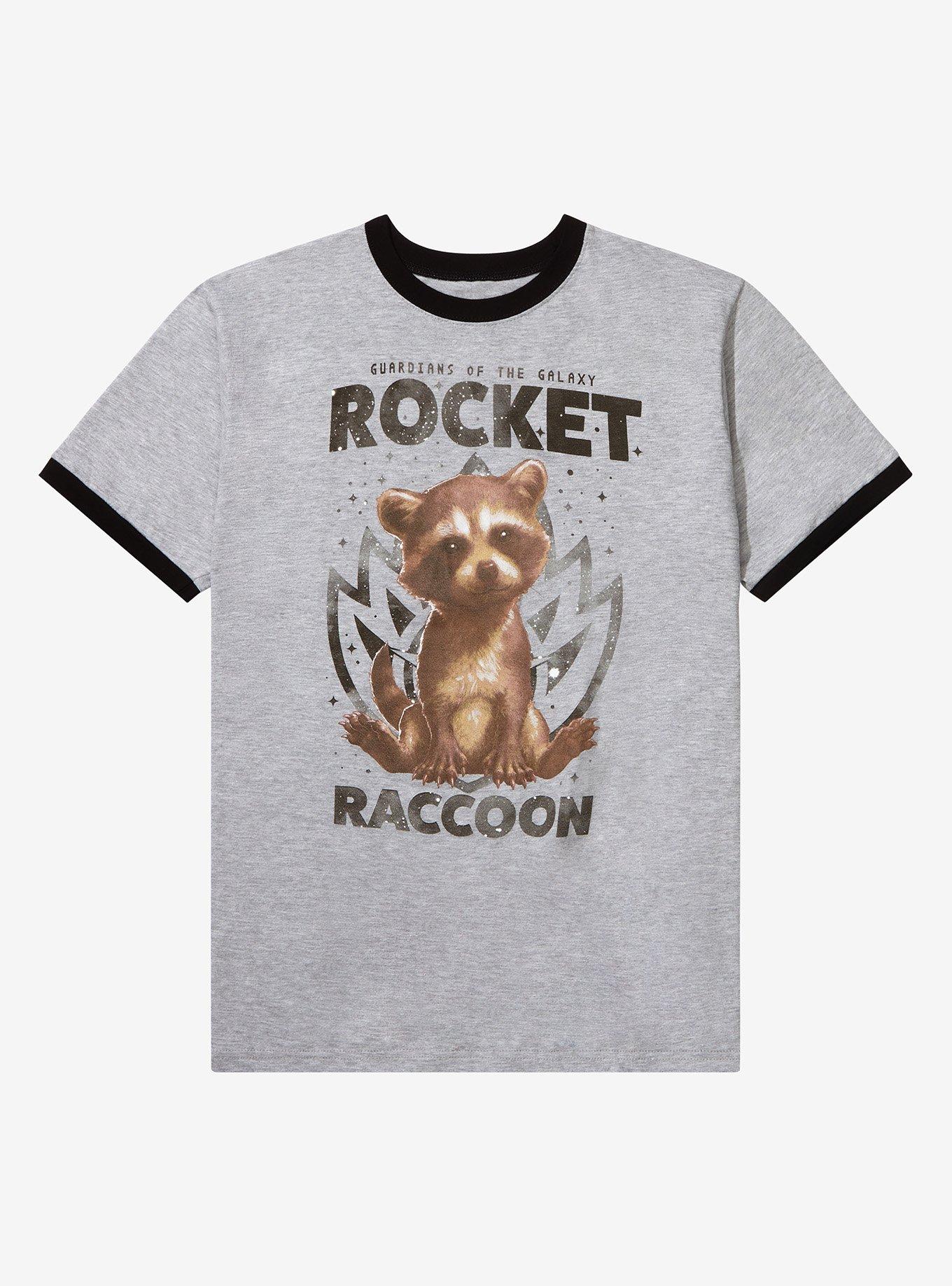 Men's Marvel Guardians of the Galaxy Rocket Fight T-Shirt - Black - Small