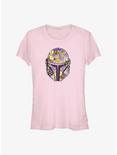 Star Wars The Mandalorian Floral Helmet Girls T-Shirt, LIGHT PINK, hi-res
