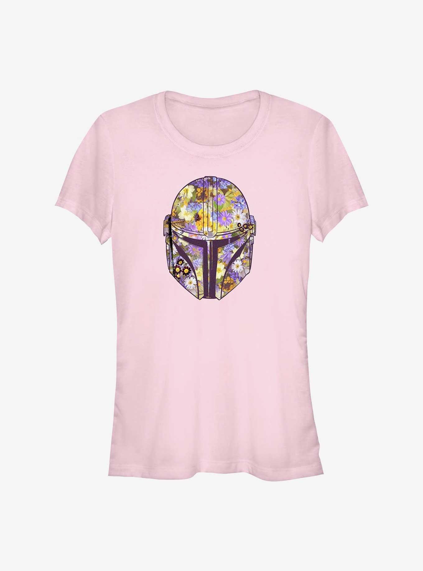 Star Wars The Mandalorian Floral Helmet Girls T-Shirt, , hi-res
