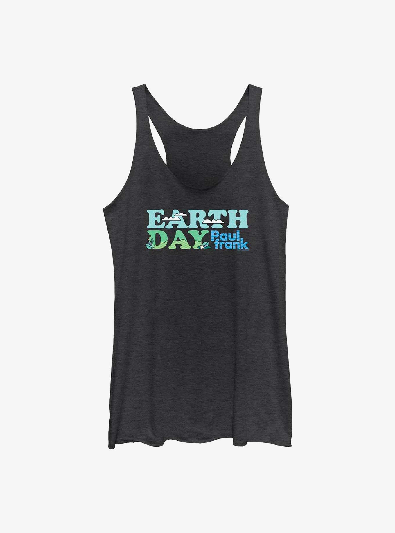 Paul Frank Earth Day Girls Tank, BLK HTR, hi-res