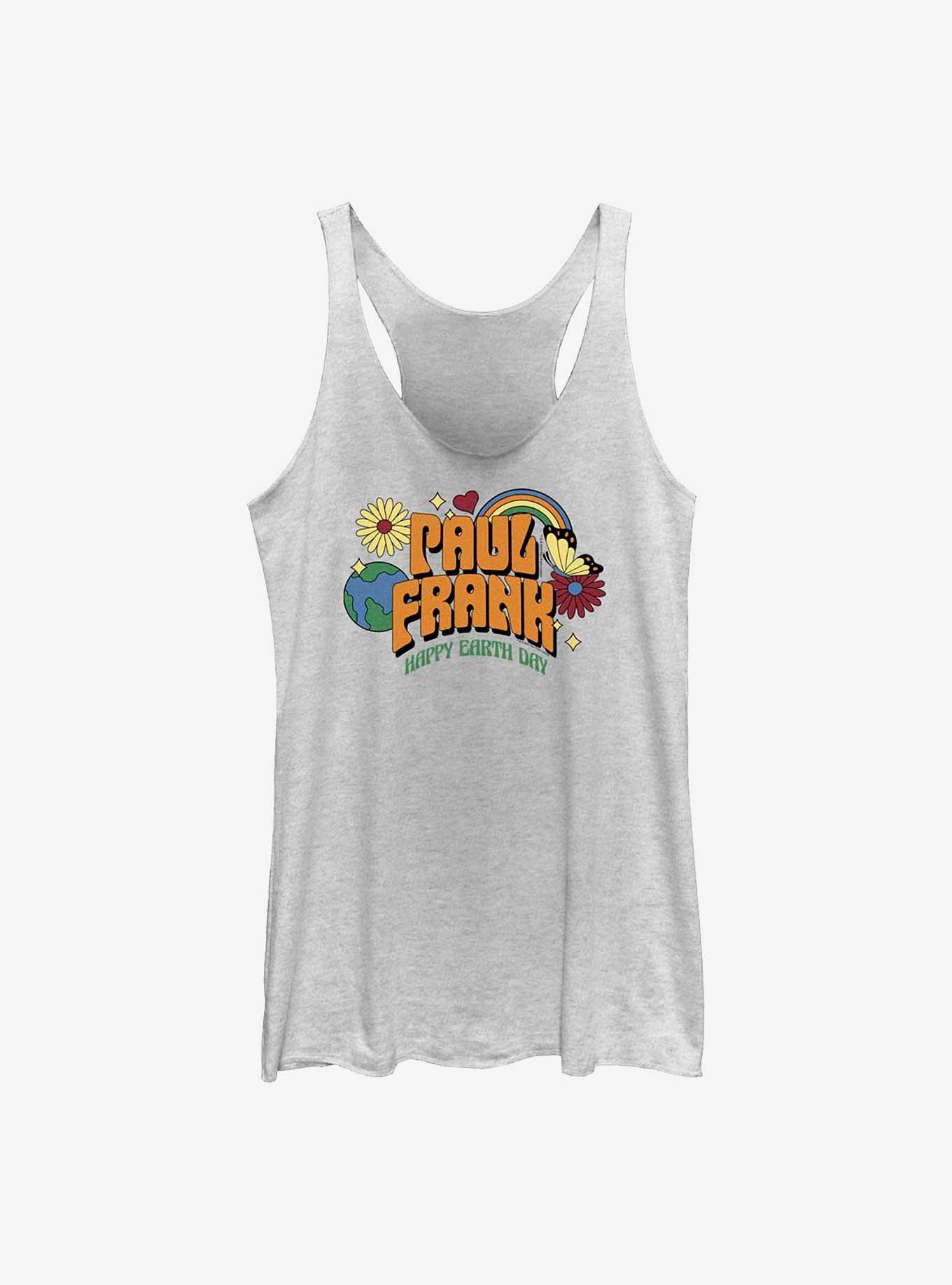Paul Frank Happy Earth Day Girls Tank, WHITE HTR, hi-res