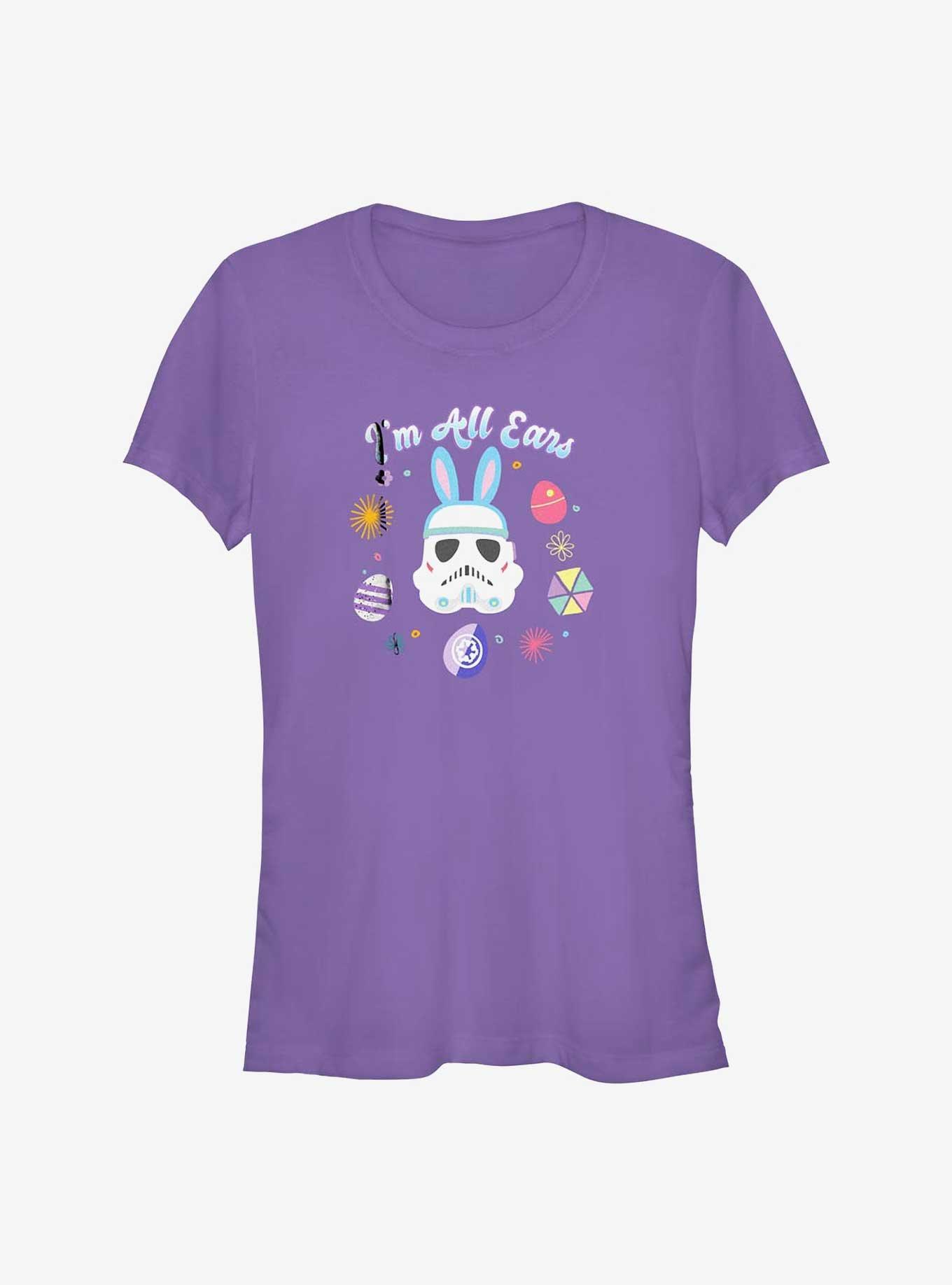 Star Wars All Ears Storm Trooper Bunny Girls T-Shirt, PURPLE, hi-res