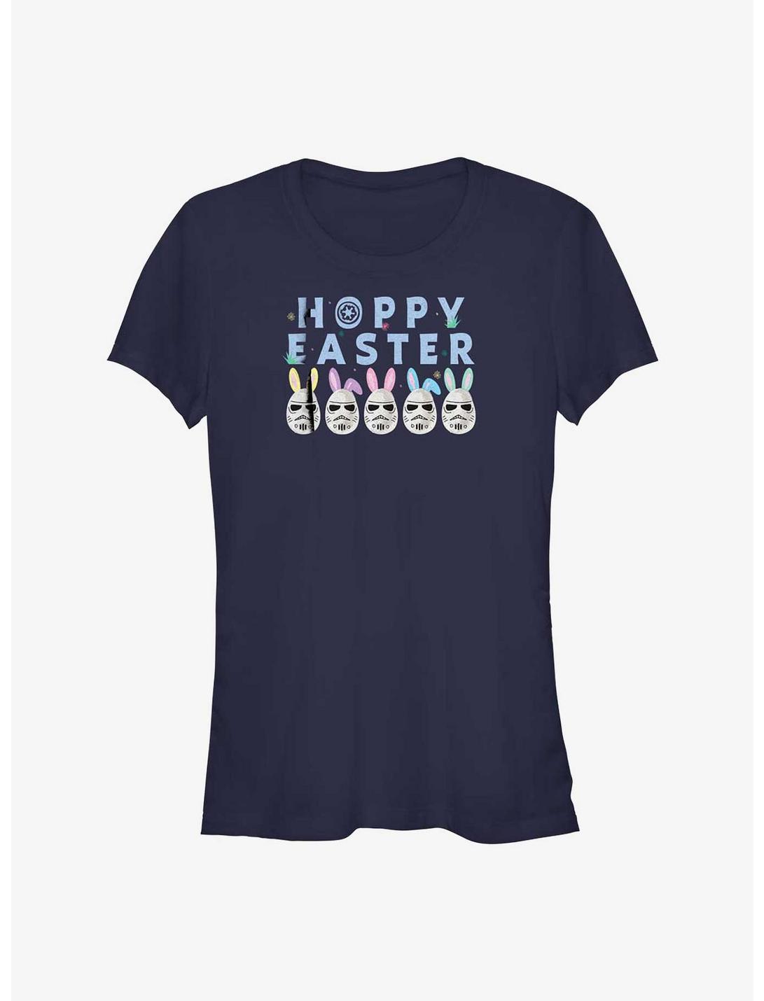 Star Wars Hoppy Easter Egg Stormtrooper Girls T-Shirt, NAVY, hi-res