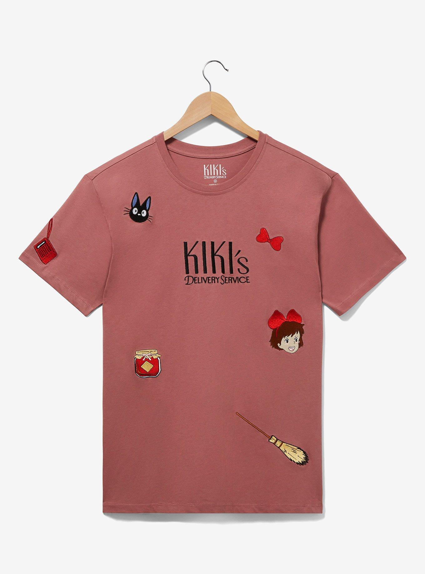 Our Universe Studio Ghibli Kiki's Delivery Service Scattered Icons Embroidered T-Shirt, , hi-res